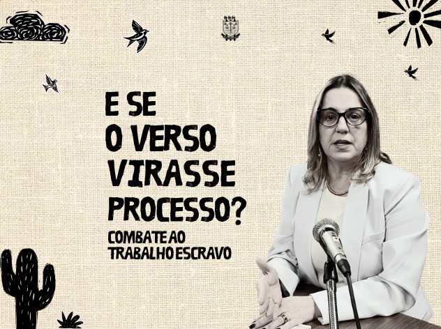 Logo do Projeto com a foto da juíza que participou do vídeo