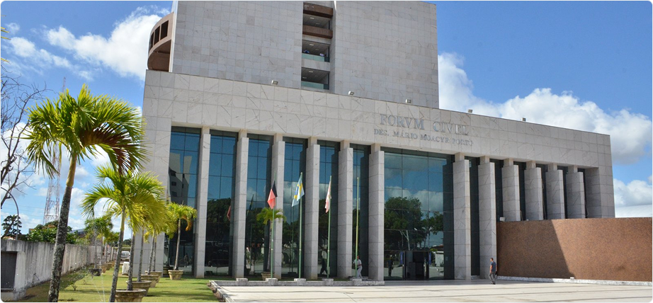 Foto do Prédio do Fórum Cível – Biblioteca Desembargador Osias Nacre Gomes